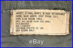 Vintage 60s Vietnam USAF N-3B Cold Weather Parka Coat Jacket USA Mens Small
