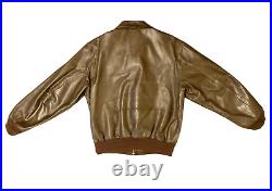 Vintage 70's COOPER A-2 Official Air Force Goat Leather Bomber Jacket 42/Large
