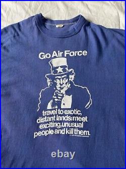 Vintage 70s russell air force tshirt