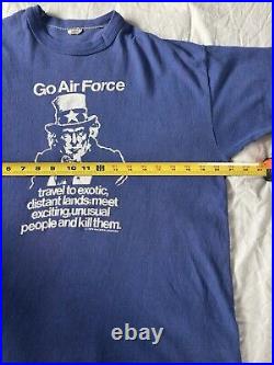 Vintage 70s russell air force tshirt