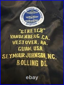 Vintage 80s 70s Air Force Military Windbreaker Jacket Embroidery Eagles Rare