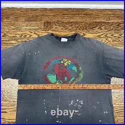 Vintage 80s AFOSI Air Force Military Faded Distressed Graphic T-Shirt Size XL