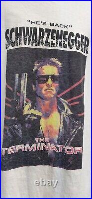 Vintage 80s Terminator Movie Promo Shirt 3X Single Stitch? Nike Vandals RARE