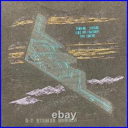 Vintage 90s B-2 Spirit Stealth Bomber Air Force Single Stitch Military T-Shirt