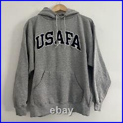 Vintage 90s USAFA Hoodie Size Medium United States Air Force Hooded Sweatshirt