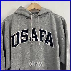 Vintage 90s USAFA Hoodie Size Medium United States Air Force Hooded Sweatshirt