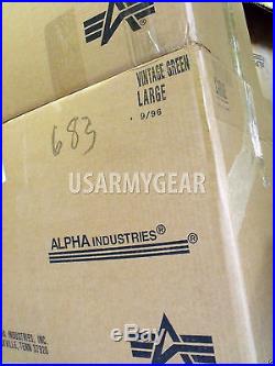 Vintage ALPHA Made in USA'96 NEW Oldstock B-15 US Air Force Pilot Flight Jacket