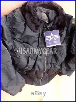 Vintage ALPHA Made in USA'96 NEW Oldstock B-15 US Air Force Pilot Flight Jacket