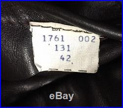 Vintage A-2 Schott Bros 131 Air Force Leather Aviation Air Force Jacket 42