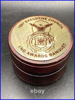 Vintage Air Force Challenge Coins in holder 8 coins 1987