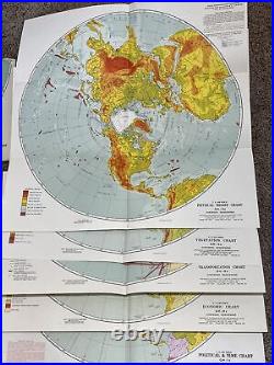 Vintage Air Force Charts Lot Of 19 1947 1966 Economic Political Climatic