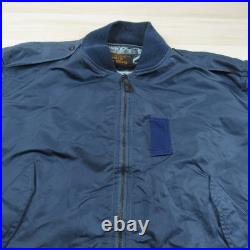 Vintage Air Force Jacket Mens Large Blue L 2A Flyers Intermediate Weintraub