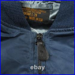 Vintage Air Force Jacket Mens Large Blue L 2A Flyers Intermediate Weintraub