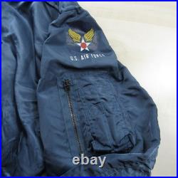 Vintage Air Force Jacket Mens Large Blue L 2A Flyers Intermediate Weintraub