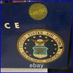 Vintage Air Force Recruiting Service Office Single Sided Metal Tin Sign