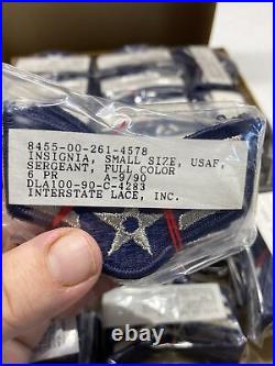 Vintage Air Force USAF patches Dated 1990 180 Pairs=360 Patches SERGEANT