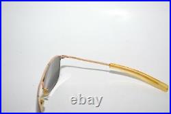 Vintage American Optical AO 1/10 12K GF 5 1/2 Gold Aviator Sunglasses/Frame USAF