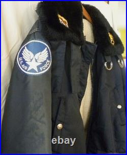 Vintage Antler U. S. Air Force Flight Jacket, Patches-Iowa-Eagle-Snoopy Red Baron