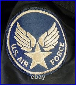 Vintage Antler U. S. Air Force Flight Jacket, Patches-Iowa-Eagle-Snoopy Red Baron