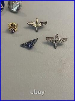 Vintage Assorted CIVIL AIR PATROL Uniform Pins Patches Buttons Dog Tag WWII