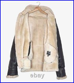 Vintage B-3 Genuine Leather and Sheepskin Shearling United States Air Force