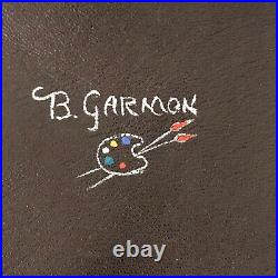 Vintage Billy Garmon Hand Painted Tribute A-2 USAF Leather Flight Jacket