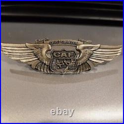 Vintage CAF Ghost Squadron US Commemorative Air Force Medal Wings Pin 1939 1945