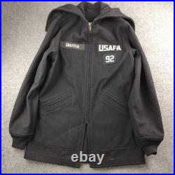 Vintage Cadet Parka Black Wool Size M-L United States Air Force Academy