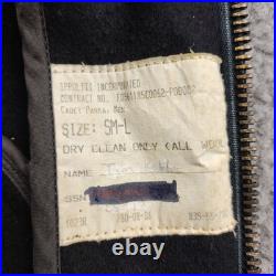 Vintage Cadet Parka Black Wool Size M-L United States Air Force Academy