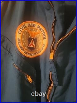 Vintage Civil Air Patrol Aux USAF Flight Suit Coveralls Withpatches Sz 46 Regular