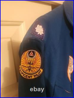 Vintage Civil Air Patrol Aux USAF Flight Suit Coveralls Withpatches Sz 46 Regular