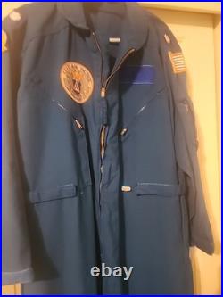 Vintage Civil Air Patrol Aux USAF Flight Suit Coveralls Withpatches Sz 46 Regular