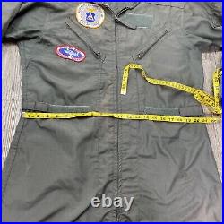 Vintage Civil Air Patrol Olive Green Jumpsuit Coverall Military Air Force Size L