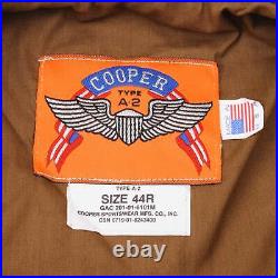 Vintage Cooper Us Air Force Light Leather Jacket Type A2 Size 44r