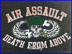 Vintage Death from Above shirt Air Assault Military 1980s Tee Air Force Tee RARE