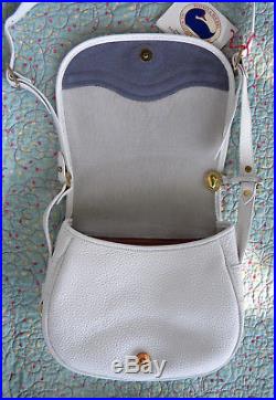 Vintage Dooney and Bourke Teton Saddle Bag Red, White and Air Force Blue USA