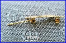 Vintage Estate Sale Find Caterpillar Club Pin Marked Sterling Pres. By Irving