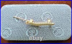 Vintage Estate Sale Find Caterpillar Club Pin Marked Sterling Pres. By Irving