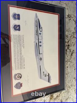 Vintage Framed US Air Force 48th Flying Training Squadron T-1A Jayhawk 498/500