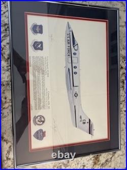 Vintage Framed US Air Force 48th Flying Training Squadron T-1A Jayhawk 498/500