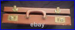 Vintage Goverment Briefcase withRare Skylab & Air Force Sticker 1950's-70's