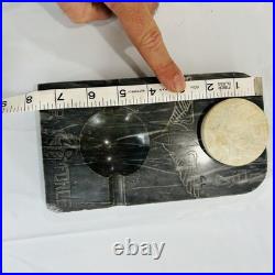 Vintage Italy 1944 WWII USAAF 15th Air Force Ashtray Etched Marble Relief