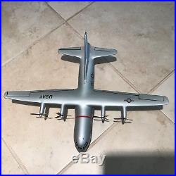 Vintage Lockheed U. S. Airforce C-130 Hercules 1950's Factory Desk Model Airplane
