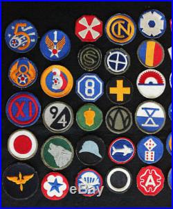 Vintage Lot WWII U. S. MILITARY PATCHES Army Air Force over 100 different