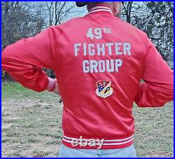 Vintage M Jacket WWII 49th Fighter Stealth P40 Protect And Revenge Iron Knights