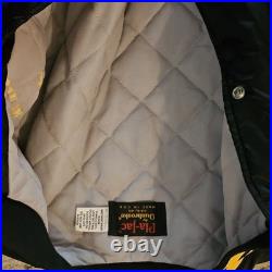 Vintage Military Bomber Jacket Pla-Jac By Dunbrooke Alaska 54th Fighter Squad Lg