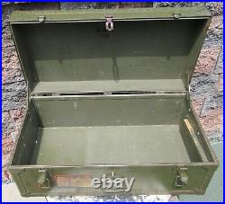 Vintage Military Fort Benning GA Air Force Trunk Chest Coffee Table Carson Long
