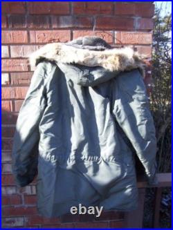 Vintage Military Parka United States Air Force N-3B Vietnam era
