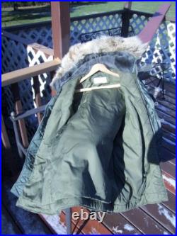 Vintage Military Parka United States Air Force N-3B Vietnam era