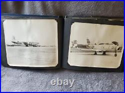 Vintage Military Photo Album US Air Force Black White 175 Photographs 1950s